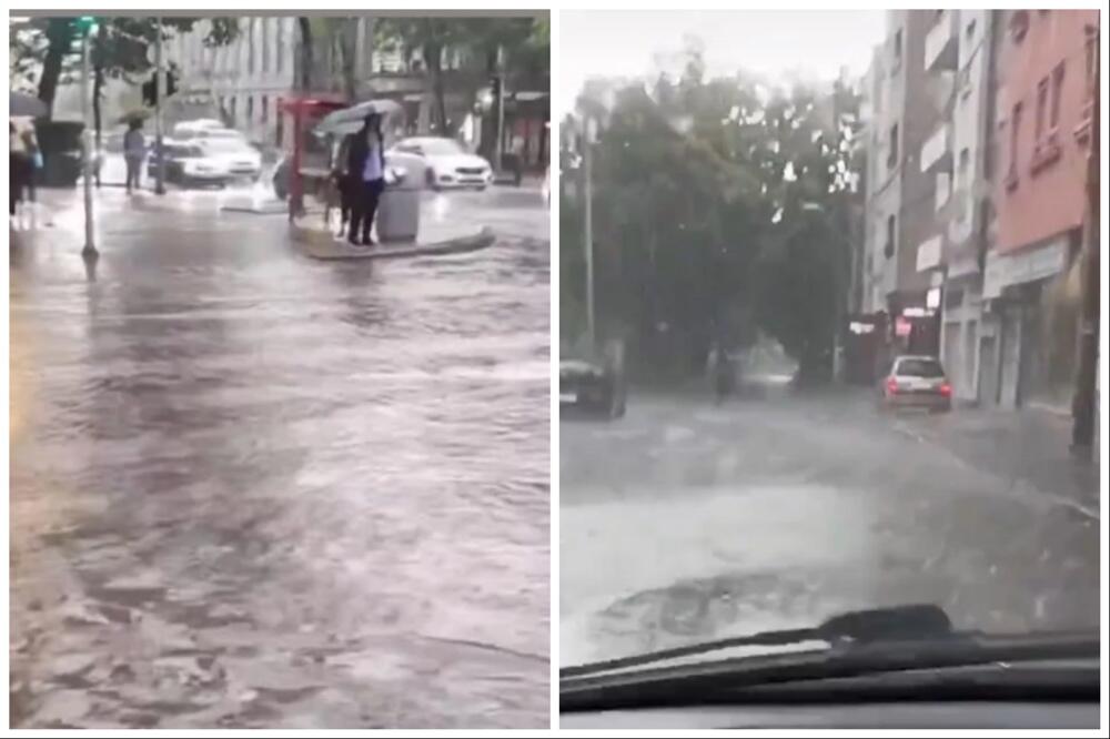 NEKE ULICE U BEOGRADU BUKVALNO MORAJU DA SE PREPLIVAJU: Ovo je stanje u prestonici nakon JAKIH PLJUSKOVA (VIDEO)