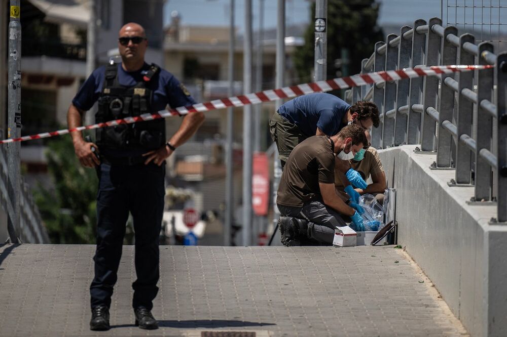 Policija na uviđaju na ulicama Atine