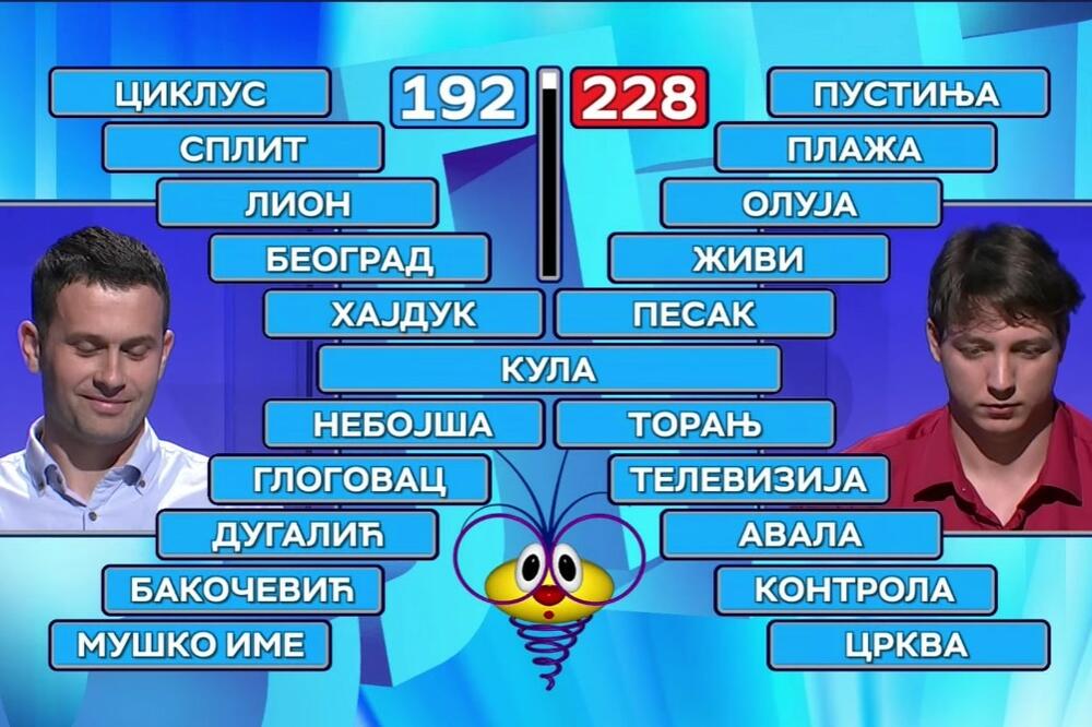 OVAJ TAKMIČAR U SLAGALICI JE REŠIO "ASOCIJACIJE" BRZINOM SVETLOSTI: Dovoljna mu je bila jedna reč, POGLEDAJTE!