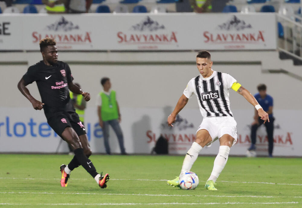 Detalj sa utakmice Sabaha i Partizana