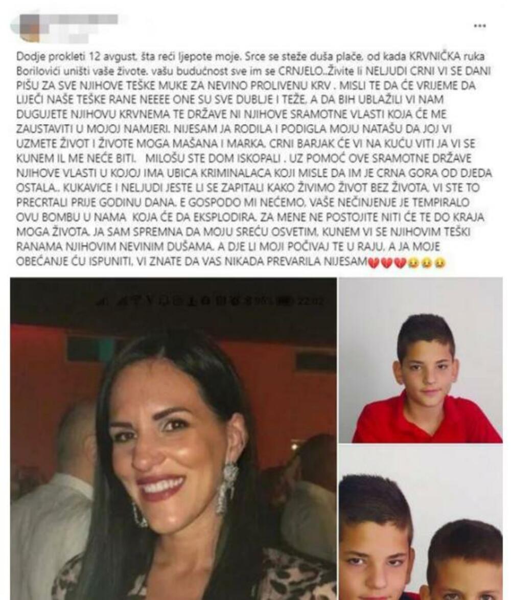 Krvna osveta, Cetinje