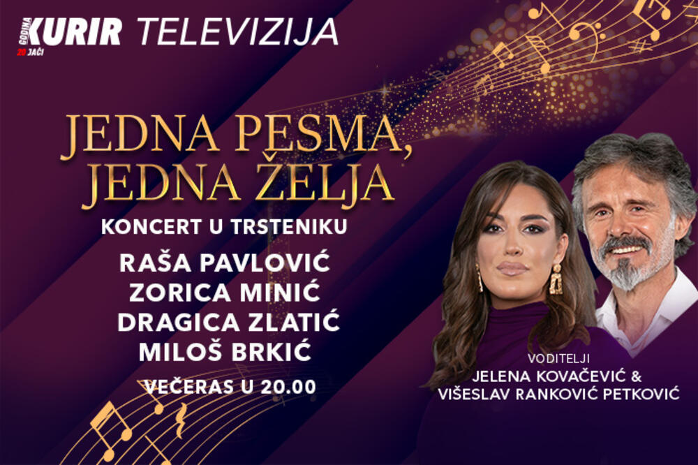 SJAJNA ATMOSFERA I VANVREMENSKI HITOVI NA KURIR TELEVIZIJI! Gledajte "Jedna pesma, jedna želja" večeras od 20h