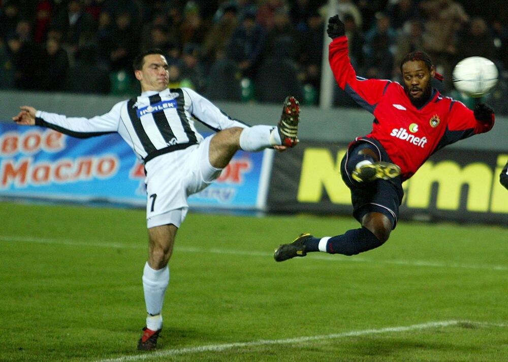 Nenad Brnović i Vagner Lav na utakmici CSKA i Partizana u Moskvi