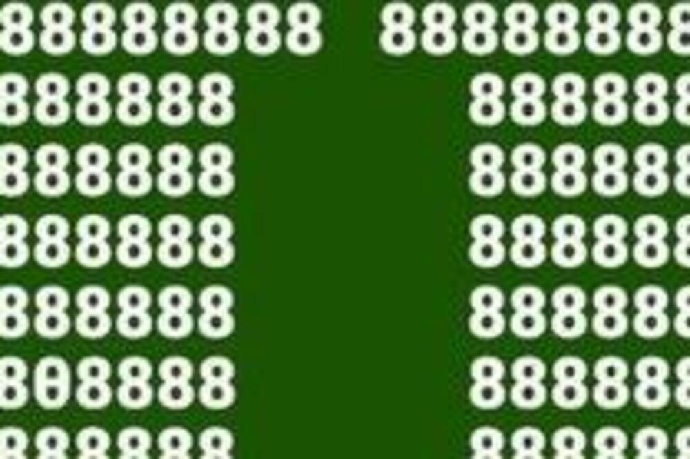 AKO USPETE DA NAĐETE SLOVA "0" MEĐU OSMICAMA VI STE GENIJE: Malo ko ima tu SPOSOBNOST