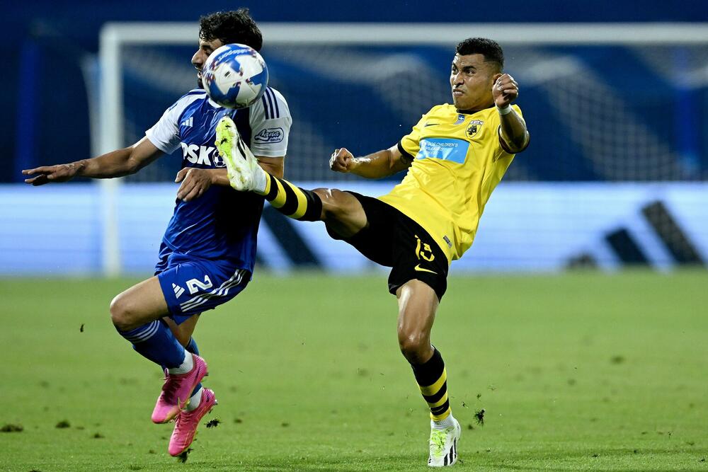 Detalj sa utakmice Dinama i atinskog AEK-a u Zagrebu