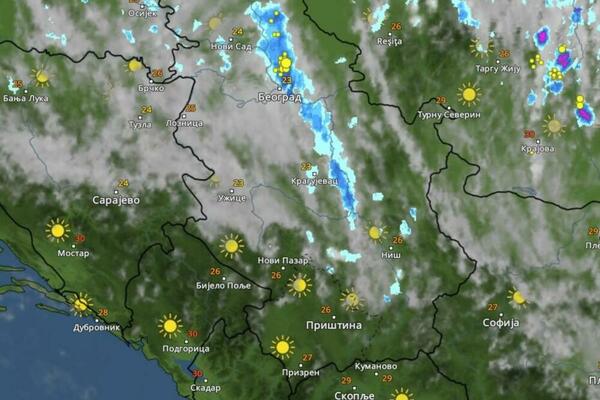 RHMZ NAJAVIO PADAVINE U OVIM DELOVIMA SRBIJE U NAREDNA 2 SATA: Na udaru 4 dela ZEMLJE! (FOTO)