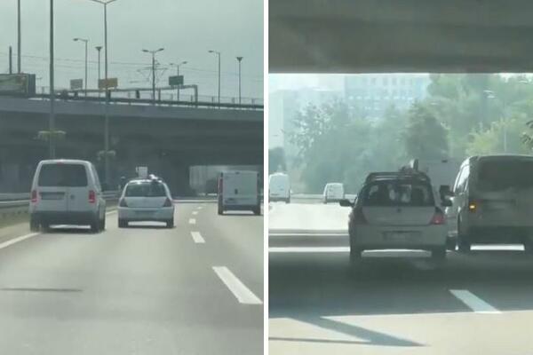 "MILI LEVOM TRAKOM 50 NA SAT!" Ovaj vozač IZNERVIRAO BEOGRAĐANE, ne veruju šta vide (VIDEO)