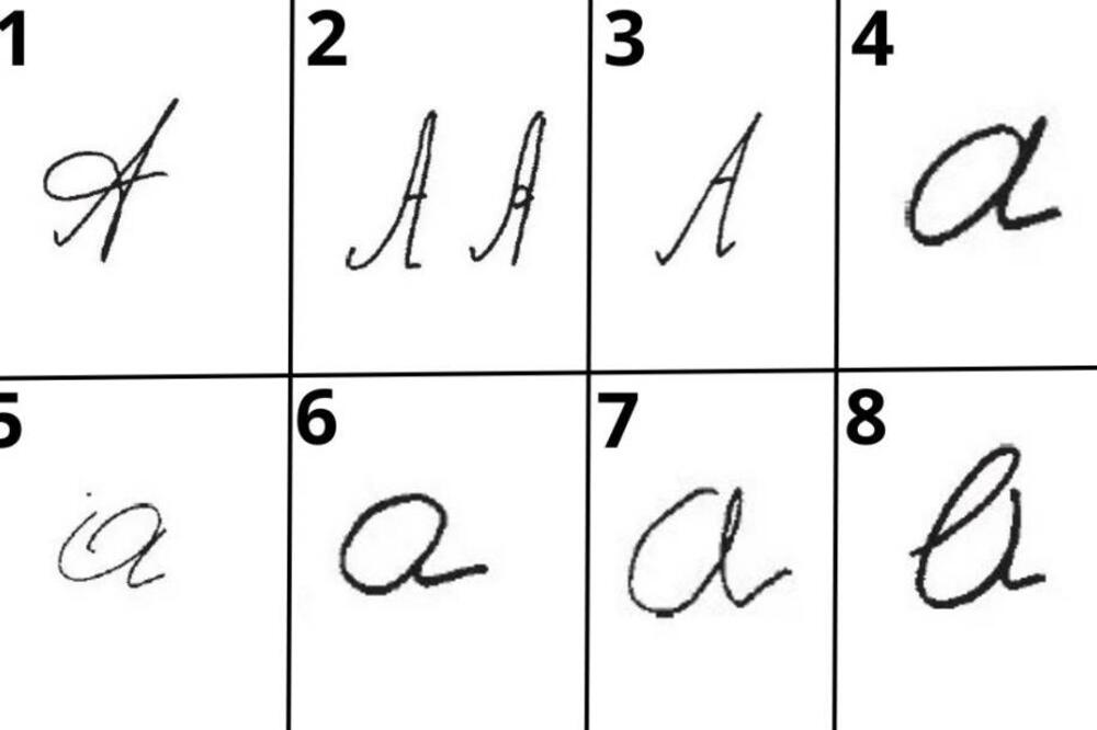 DOBRO SE ZAPITAJTE KAKO PIŠETE SLOVO A: Ovaj test može otkriti MNOGO O VAŠOJ LIČONSTI! (FOTO)