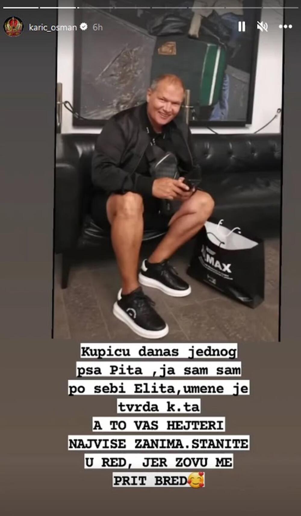 Osman Karić, otac bivšeg zadrugara Stefana Karića, koji je prošle sezone u 'Zadruzi' vodio radio-emisiju 'Amnezija', po svemu sudeći novi je učesnik rijalitija 'Elita'.