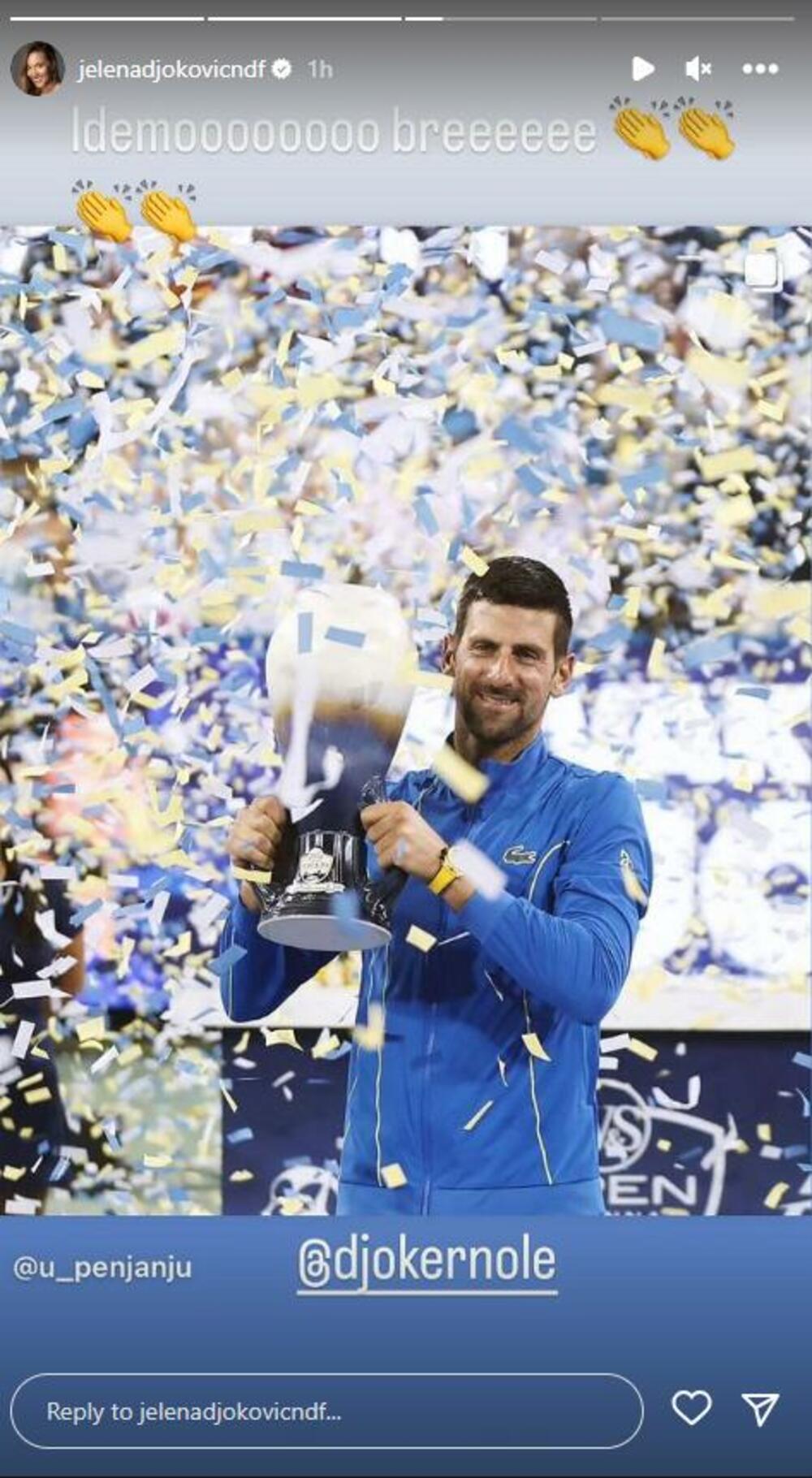 Jelena Đoković, Novak Đoković