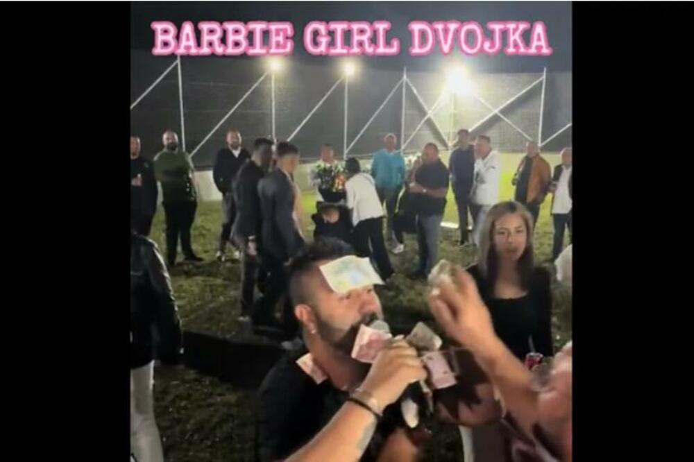 ZAPEVAO "BARBIE GIRL" U NARODNJAČKOM STILU PA SE DOBRO "OPARIO": Snimak sa srpskog veselja je nešto NAJLUĐE (VIDEO)