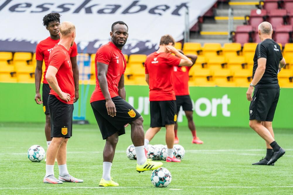 Mikel Esijen na treningu Noršelenda