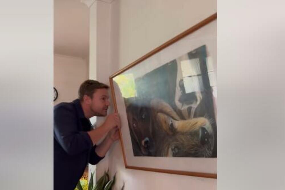 PRIMETIO JE DA MU SLIKA NA ZIDU STOJI NAKRIVO: Kad ju je POMERIO, poželeo je da se NIJE NI RODIO, bio je SKAMENJEN