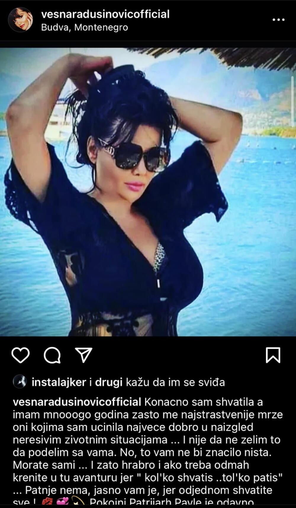 Objava Vesne Radusinović