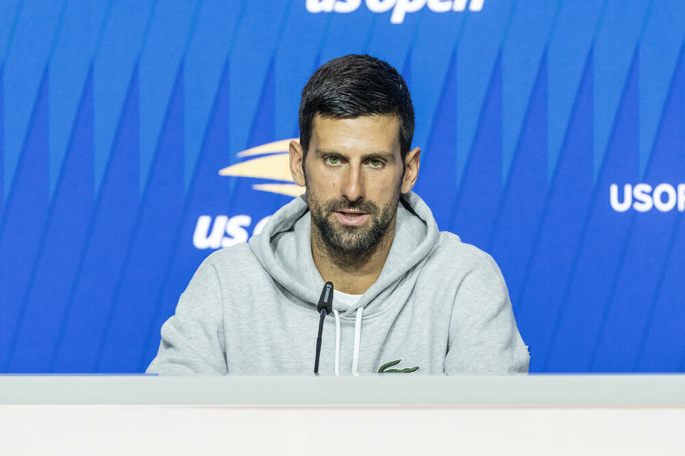 Novak Đoković na konferenciji za medije pred US open