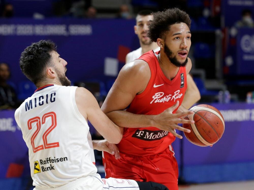 žordž Kondit IV na utakmici Srbije i Portorika na kvalifikacionom turniru za Olimpijske igre u Tokiju