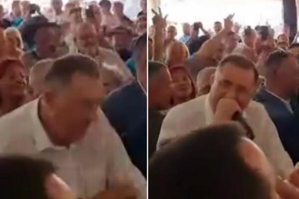 KAD SE ON LATI MIKROFONA CELA MANJAČA "GORI": Dodik pustio glas, ORILE se pesme, a tek da čujete ČIJE (VIDEO)