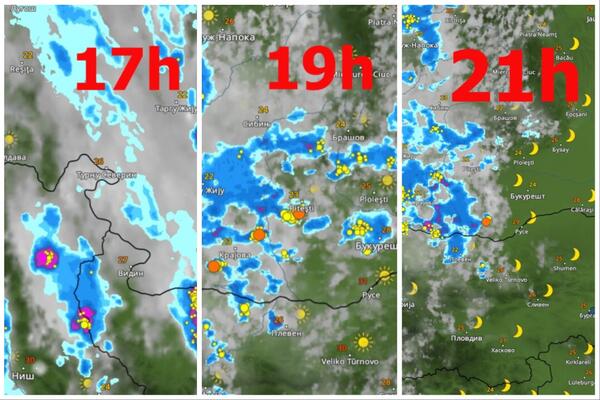 POGLEDAJTE KAKO SE NEVREME KREĆE KROZ SRBIJU IZ SATA U SAT: Evo šta nas čeka do kraja dana (FOTO)