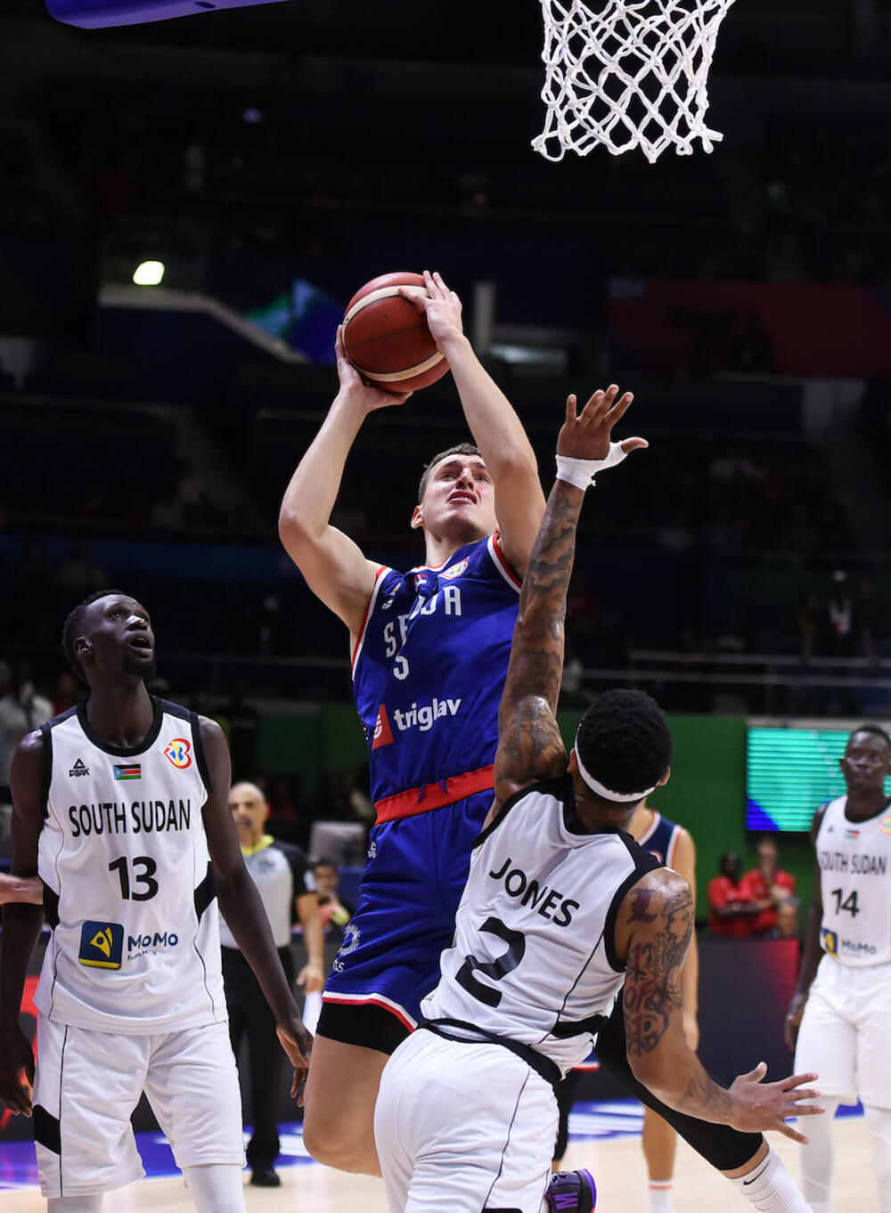 Nikola Jović na utakmici Južnog Sudana i Srbije