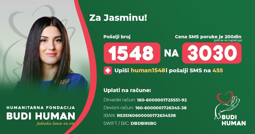 Pomoć za Jasminu Krušedolac 