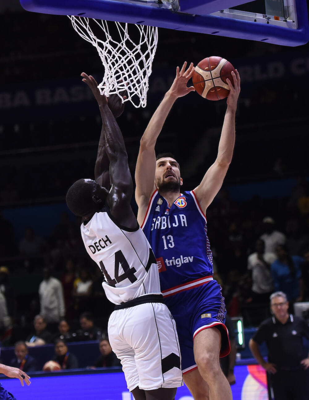 Ognjen Dobrić na utakmici protiv Južnog Sudana