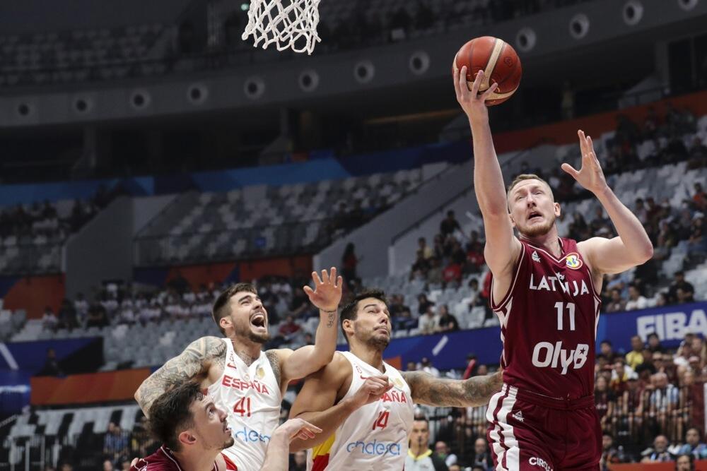 Detalj sa utakmice Španije i Letonije