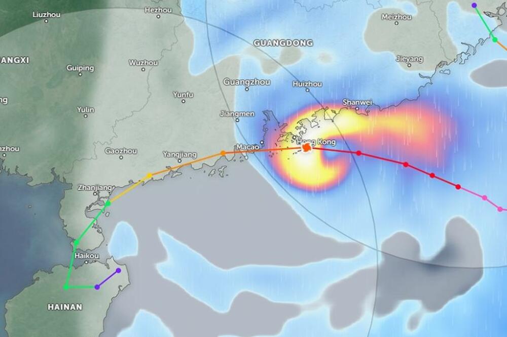 SUPERTAJFUN JE POGODIO HONGKONG: Preko sto miliona ljudi na udaru STRAŠNOG NEVREMENA