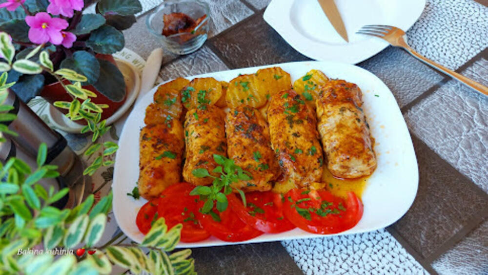 Piletina, Rolnice, Pileće rolnice sa šunkom i kačkavaljem