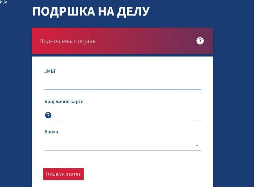 Podnošenje prijave za 10.000 dinara