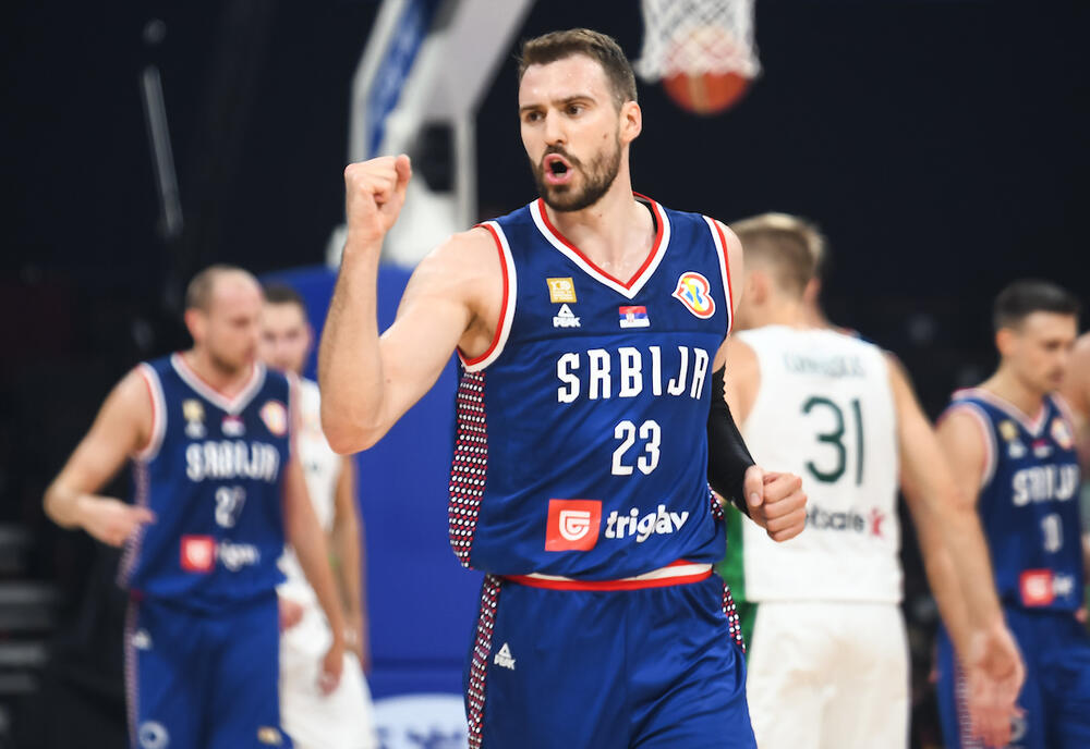 Marko Gudurić na utakmici Litvanije i Srbije