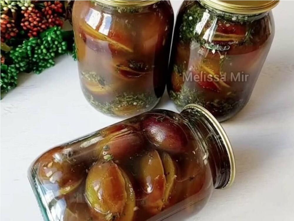 Zimnica, Šljive u tegli