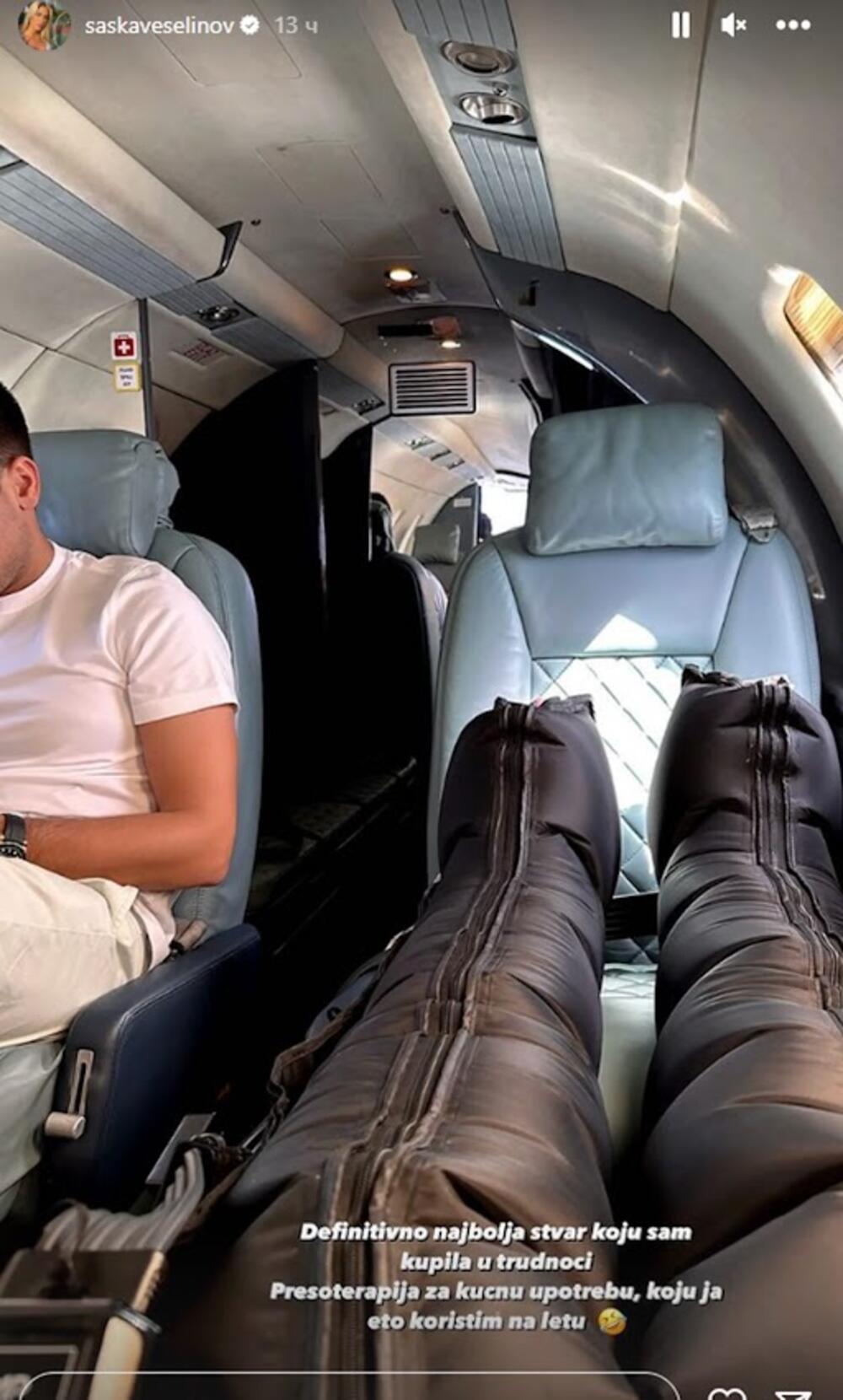 Saška je sada objavila prizore iz privatnog aviona i pohvalila se šta je kupila u trudnoći i mnogo joj je pomoglo.
