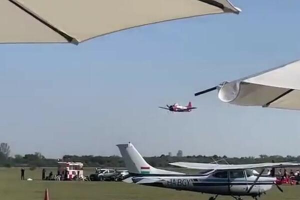 PRVI SNIMAK RUŠENJA AVIONA U MAĐARSKOJ: Delovalo je sve normalno, a onda je USLEDIO HOROR! (VIDEO)
