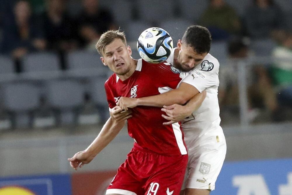 Filip Mladenović na utakmici Litvanije i Srbije