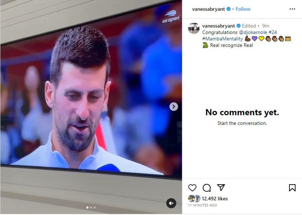 Poruka Vanese Brajant Novaku Đokoviću
