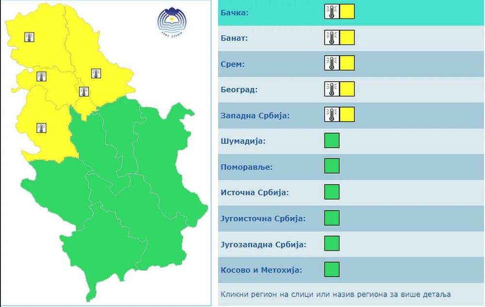 Žuti meteoalarm