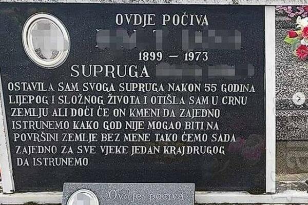 OSTAVILA MUŽU PORUKU NA SPOMENIKU, PA POSLE 3 GODINE DOBILA ODGOVOR: Bizarna slika kruži društvenim mrežama (FOTO)