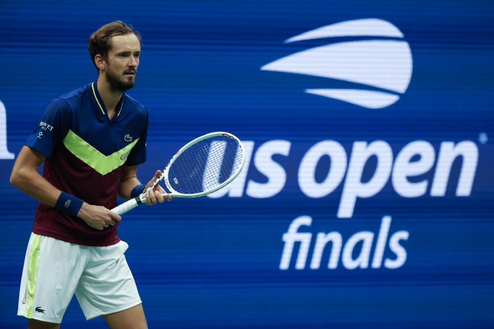 Danil Medvedev na finalu US Opena protiv Novaka Đokovića