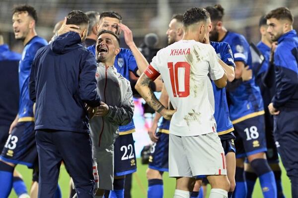 ZAR IM JE OVO KAPITEN? Džaka kao da je navijao da tzv. Kosovo da gol! Napao selektora, Švajcarci besni (VIDEO)