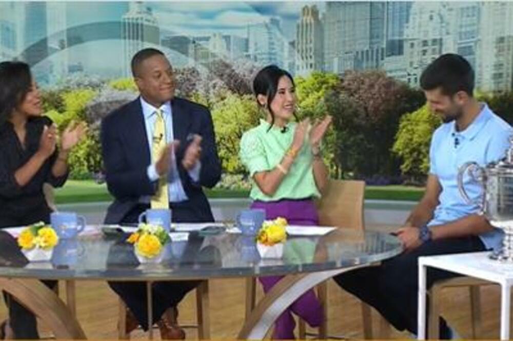 NOVAK BIO SPECIJALNI GOST U ČUVENOM AMERIČKOM ŠOUU: Voditelji mu aplaudirali u prenosu uživo! (VIDEO)