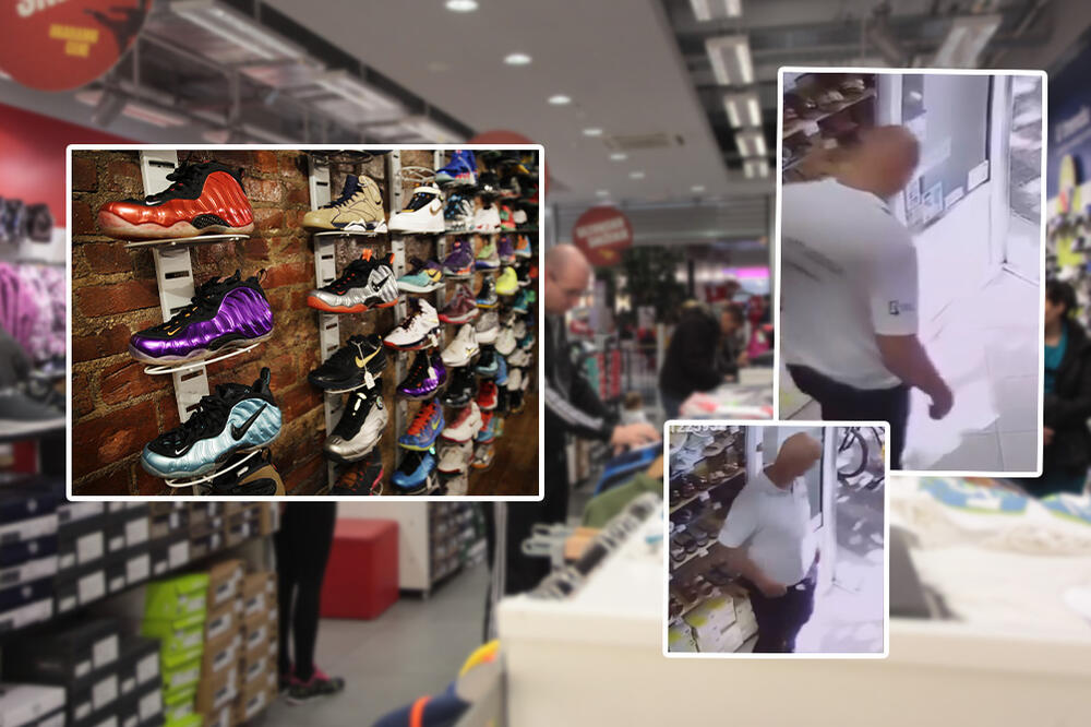 ĆELAVAC UŠAO U PRODAVNICU, OBUO PATIKE, PA NASTAO PRAVI HAOS: Snimak iz beogradske radnje o kojem svi pričaju