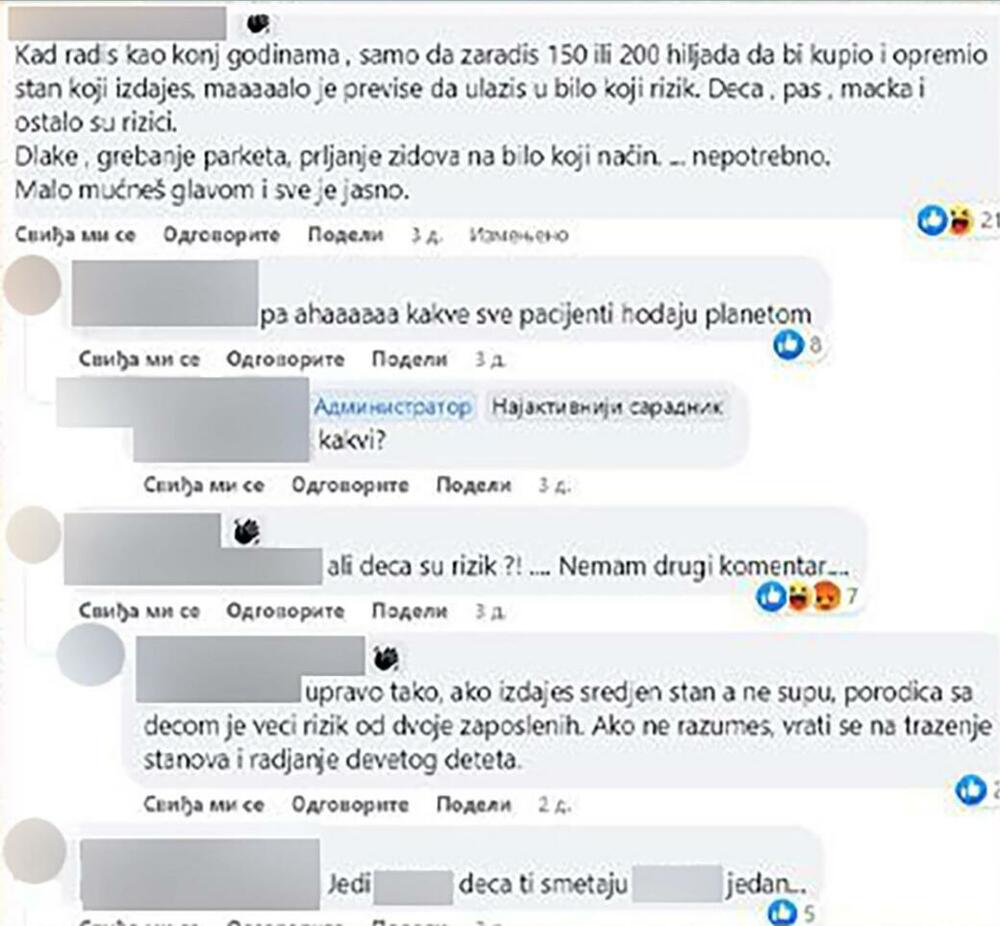 Objava na Facebook grupi