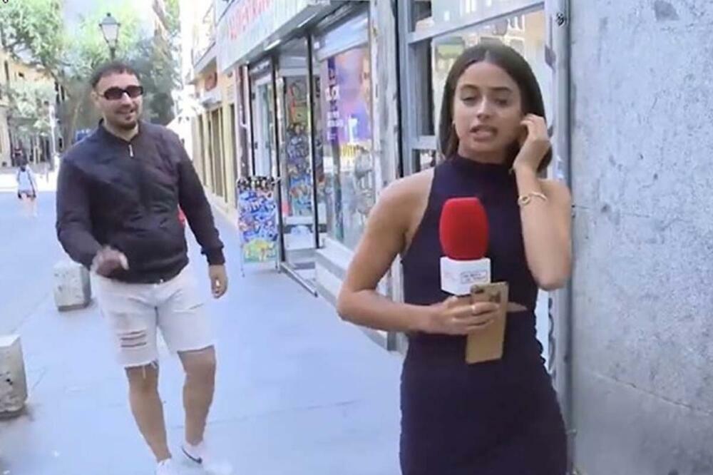 PROLAZNIK UHVATIO REPORTERKU ZA ZADNJICU TOKOM JAVLJANJA UŽIVO! Ceo skandal je snimljen kamerom (VIDEO)
