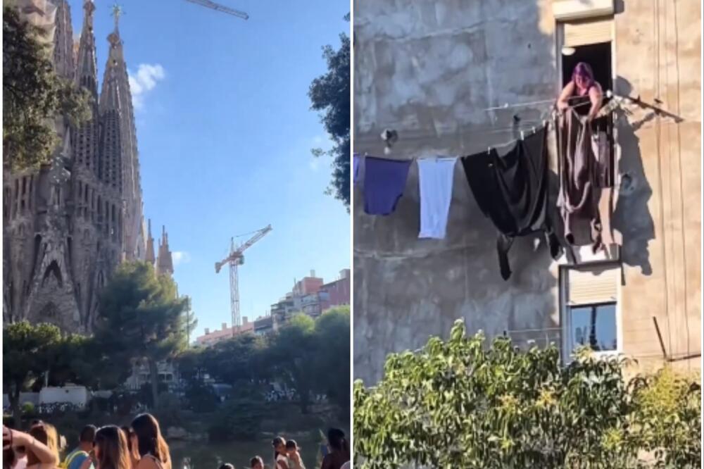 "IMAŠ POGLED OD MILION DOLARA": Turista "ULOVIO" nepoznatu DEVOJKU da radi OVO prekoputa REMEK-DELA! (VIDEO)