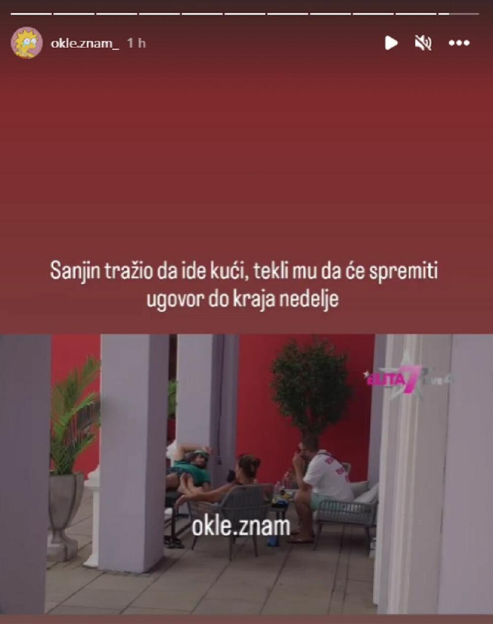Sanjin oće da pobegne zbog Milene Kačavende