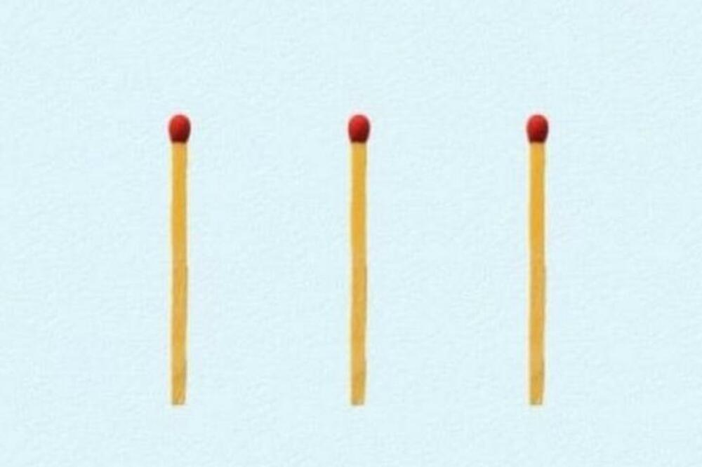 ZAGONETKA KOJA JE RAZBESNELA CEO INTERNET: Pokušajte da 3 ŠIBICE pretvorite u 6, samo BEZ NERVOZE