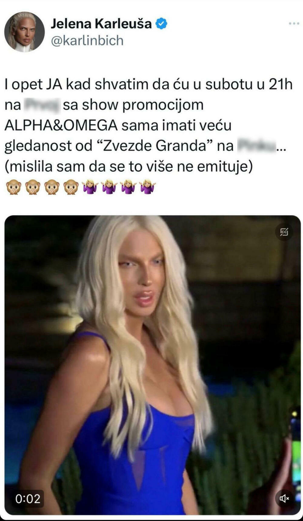 Jelena je sigurna da će ona pobediti u ovom okršaju i to sama