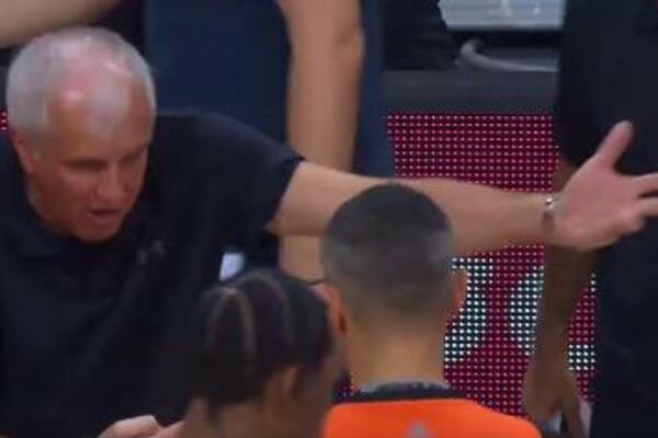 OBRADOVIĆ LJUT KAO RIS: Pogledajte šta je izbacilo iz takta trenera Partizana - sudija na tapetu! (VIDEO)