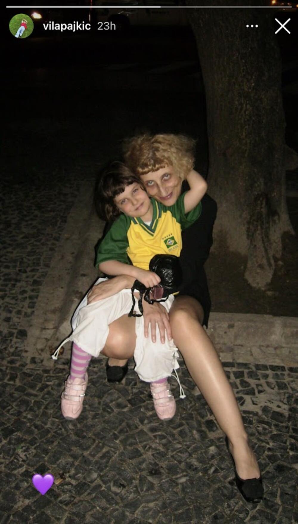 Istidora Bjelica sa ćerkom Vilom