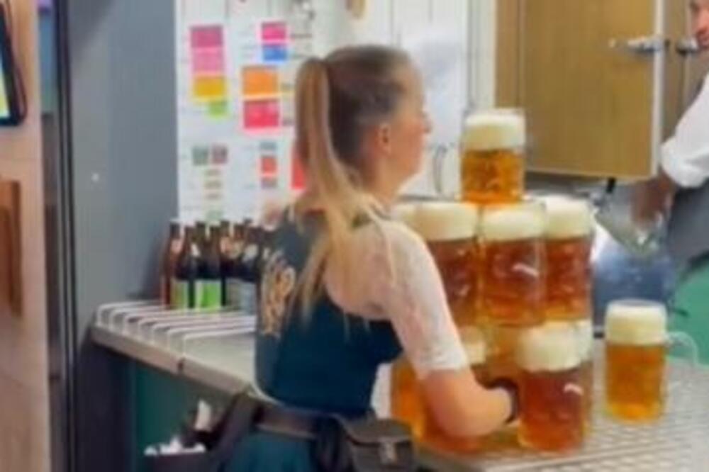 KONOBARICA SA "OKTOBAR FESTA" SVIM SRBIMA ZAPALA ZA OKO: Postala je najveći HIT na internetu, ovo MORATE DA VIDITE